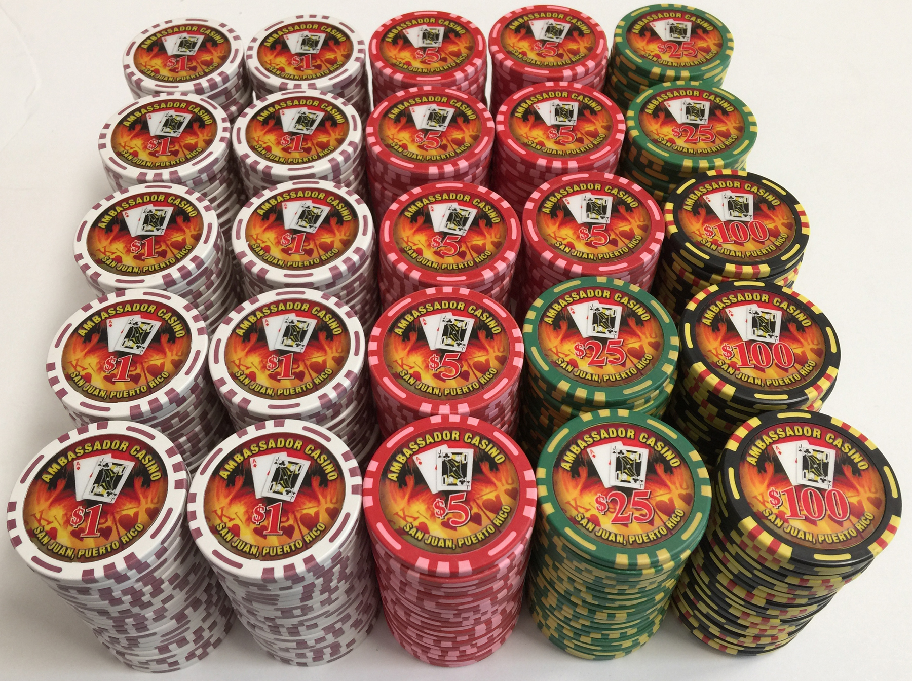 casino quality poker chips set